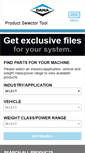 Mobile Screenshot of danaproductselectiontool.com